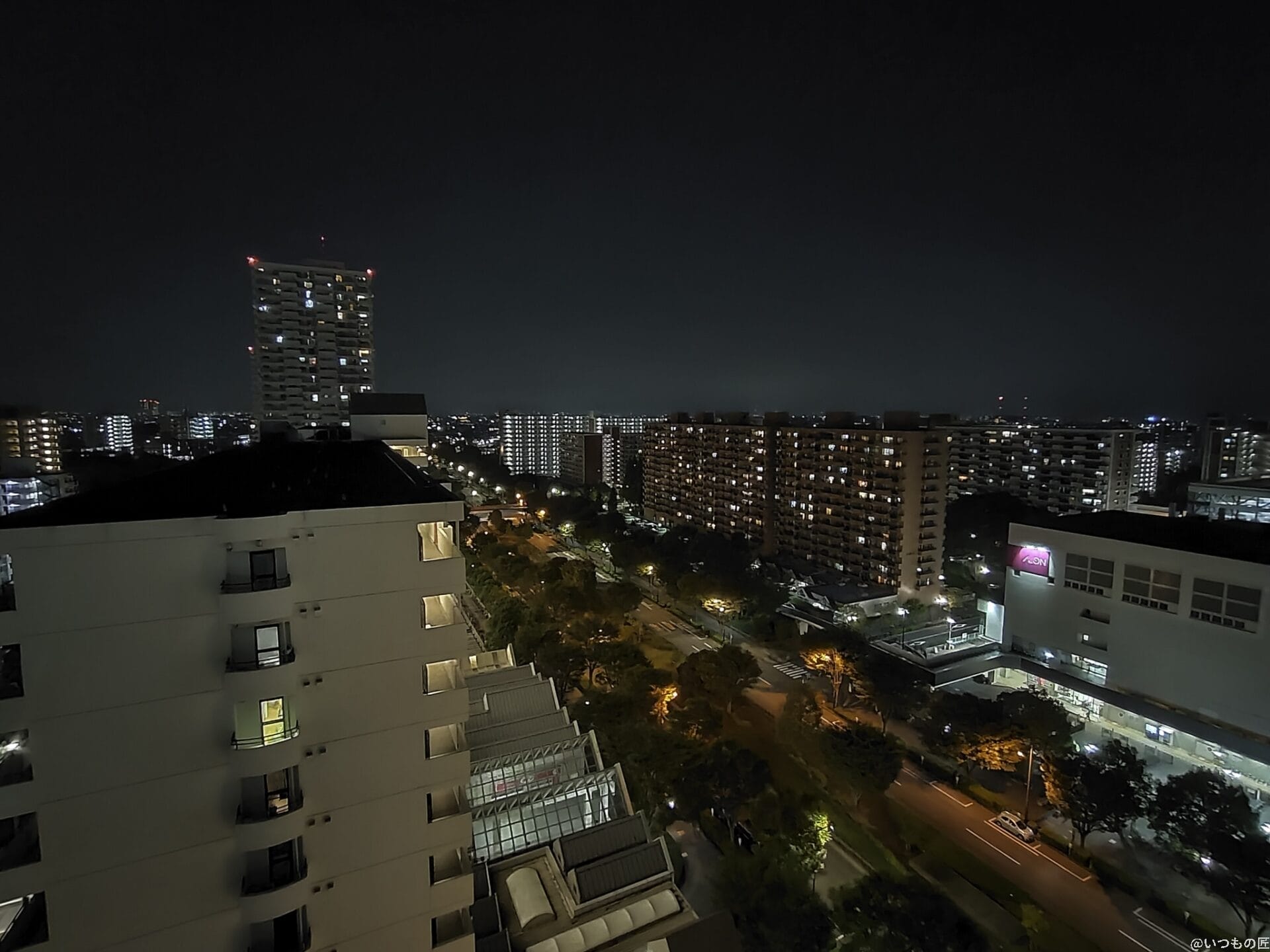 OPPO Reno5A 夜景モード 超広角