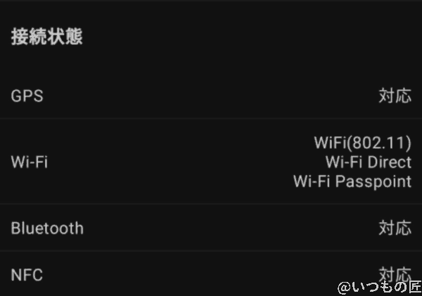 Antutu Benchmarkでの接続状態