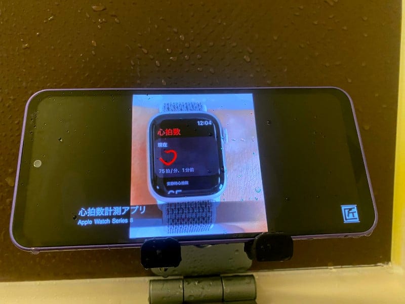 Libero 5G Ⅲ(リベロ5G3)の防水性能(IPX5)を検証している写真②