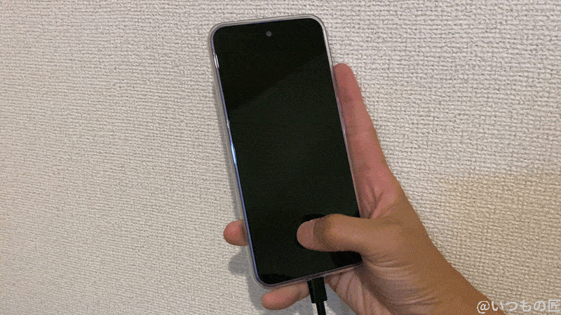 Libero 5G Ⅲ ディスプレイ内指紋認証の動作