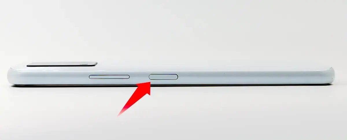 Libero 5G Ⅱ指紋認証センサーを搭載した電源ボタン