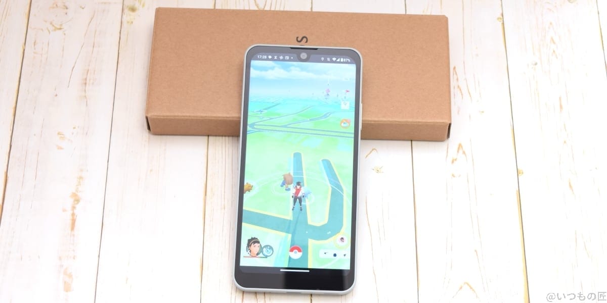 AQUOS wish3のPokemon GOの画面