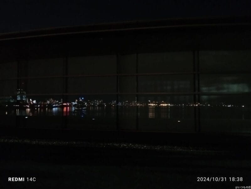 xiaomi redmi 14c で撮影した夜景写真 | モバイル比較レビュー.jp Xiaomi Redmi 14C カメラ Xiaomi Redmi 14C で撮影した夜景写真