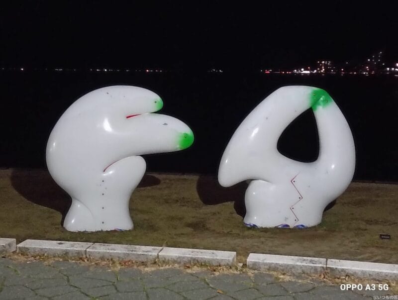 OPPO A3 5G カメラ OPPO A3 5G カメラでズーム撮影した夜景写真