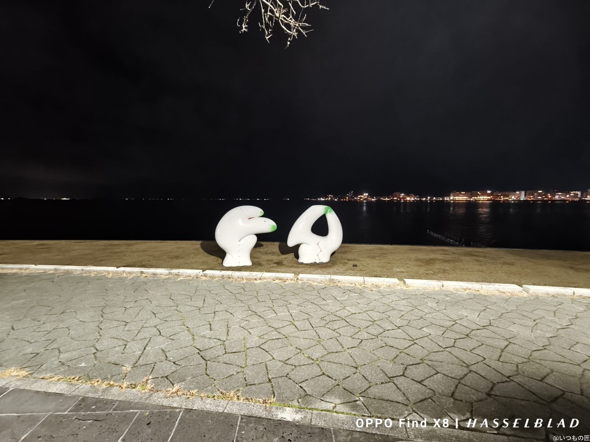 OPPO Find X8 カメラ
OPPO Find X8でズーム撮影した夜景写真