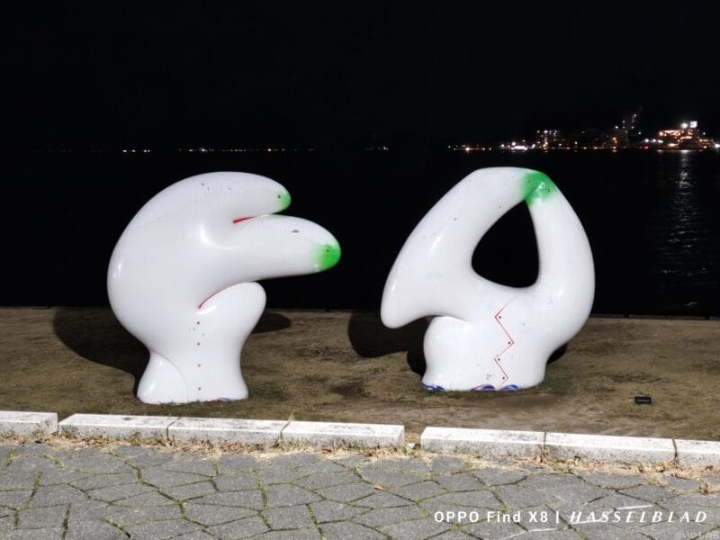 oppo find x8でズーム撮影した夜景写真 | モバイル比較レビュー.jp OPPO Find X8 カメラ OPPO Find X8でズーム撮影した夜景写真