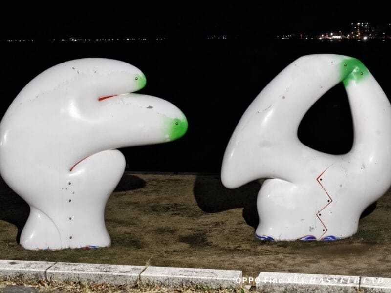 aquos r9 proでズーム撮影した夜間写真 | モバイル比較レビュー.jp AQUOS R9 pro カメラ AQUOS R9 proでズーム撮影した夜間写真