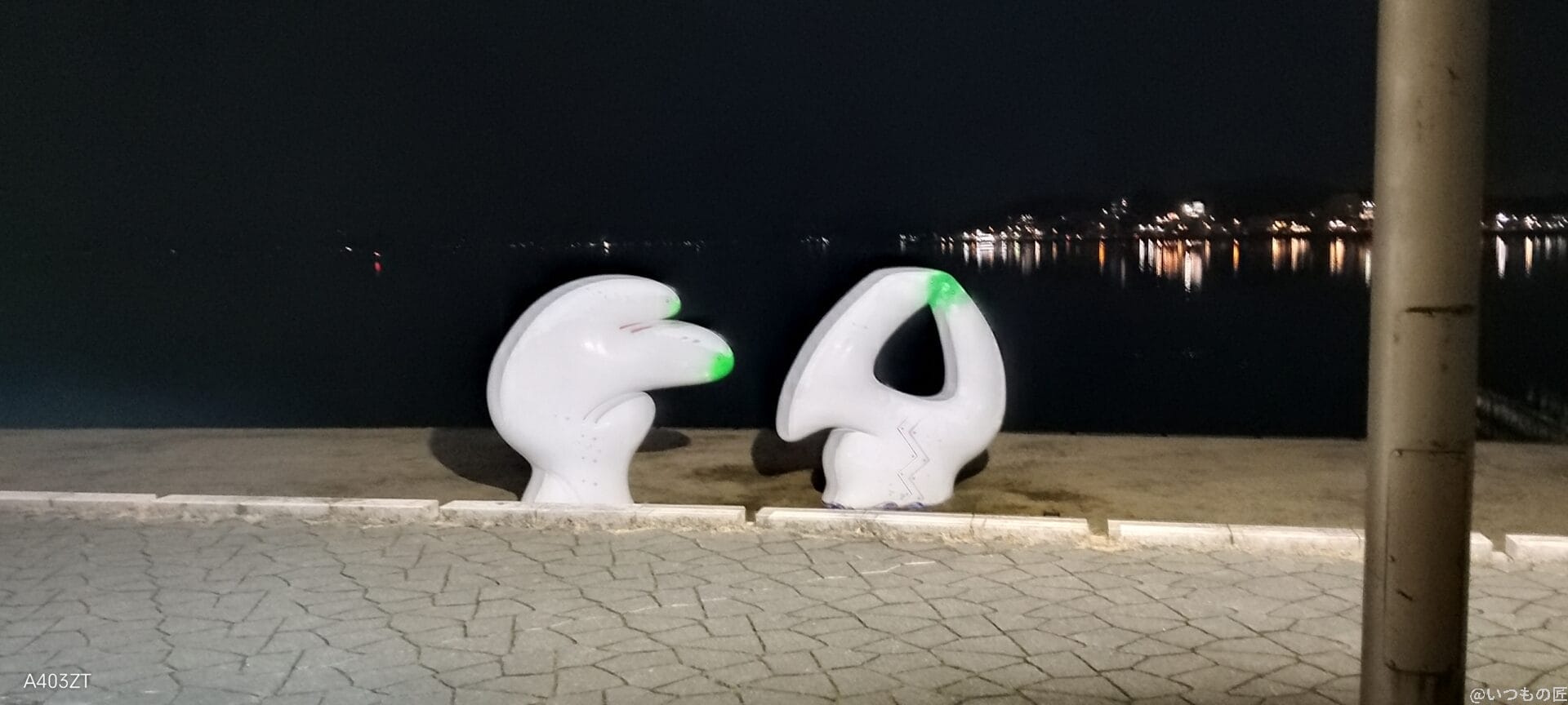 nubia S 5G カメラ nubia S 5G でズーム撮影した暗所写真