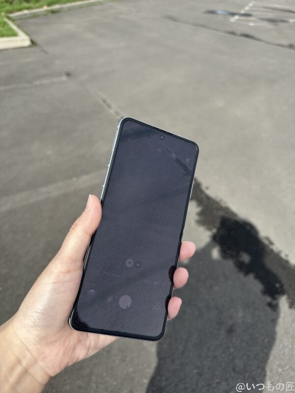 nubia Flip 2 レビュー nubia Flip 2のカメラ撮影時のディスプレイ