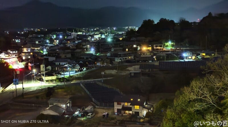 nubia z70 ultra f値1.6での暗所撮影 | モバイル比較レビュー.jp nubia Z70 Ultra F値1.6での暗所撮影