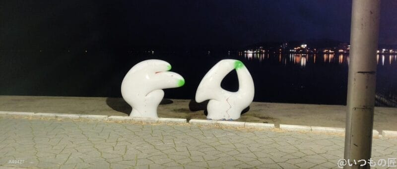 nubia Flip 2 カメラ nubia Flip 2 カメラでズーム撮影した暗所写真