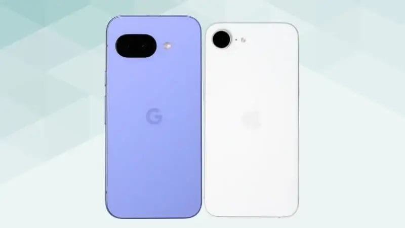 google pixel 9aとiphone16eの背面デザイン | モバイル比較レビュー.jp Google Pixel 9aとiPhone16eの背面デザイン