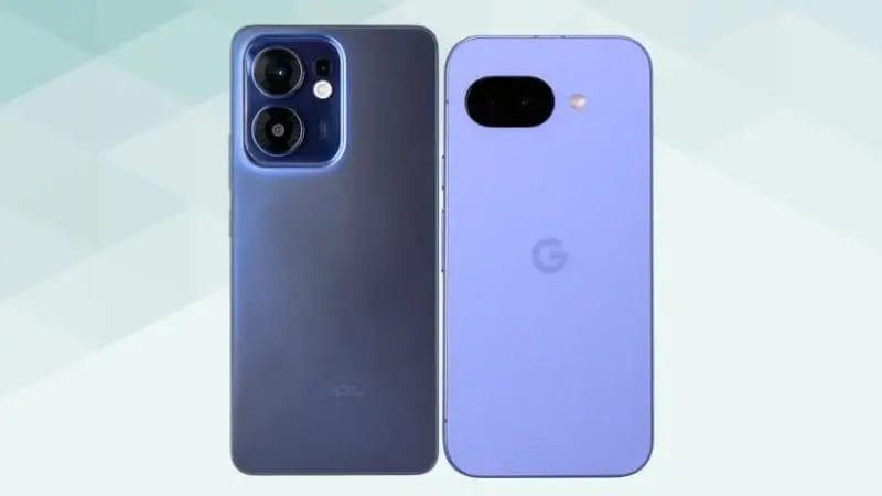 oppo reno13 aとgoogle pixel 9aの比較 背面デザイン イメージ画像 | モバイル比較レビュー.jp OPPO Reno13 AとGoogle Pixel 9aの比較 背面デザイン