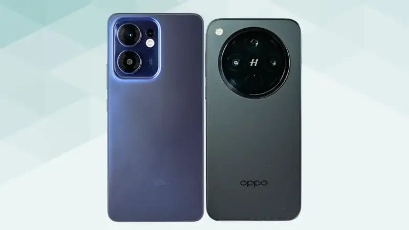 OPPO Reno13 AとOPPO Find X8の比較 背面デザイン