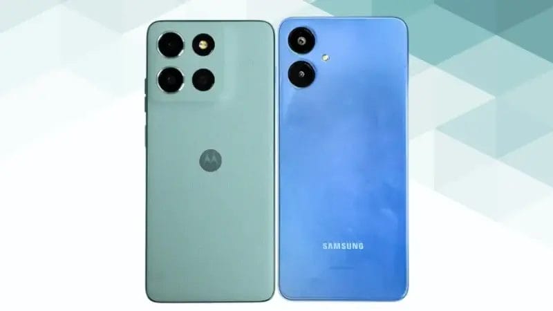 moto g66 5GとGalaxy A25 5Gの比較 背面デザイン