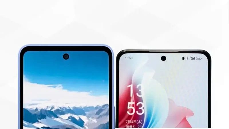 AQUOS wish5とOPPO Reno11 Aの比較 正面デザイン