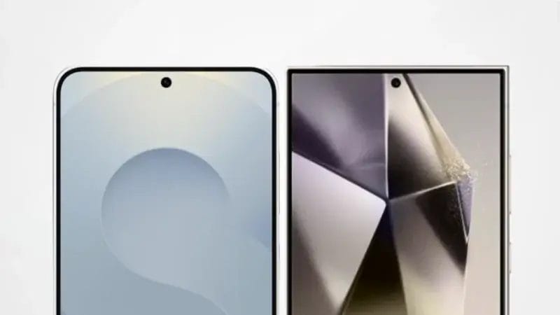 Galaxy S25 UltraとGalaxy S24 Ultraの比較 正面デザイン イメージ画像