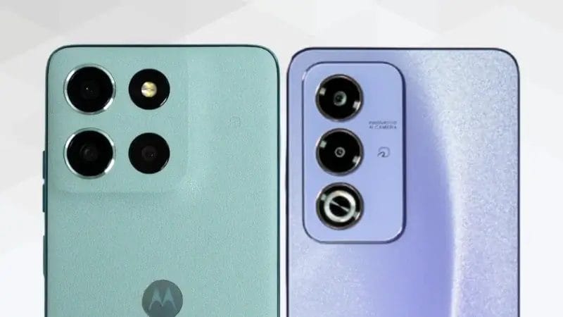 moto g66 5gとoppo a3 5gの比較 カメラデザイン イメージ画像 | モバイル比較レビュー.jp moto g66 5GとOPPO A3 5Gの比較 カメラデザイン