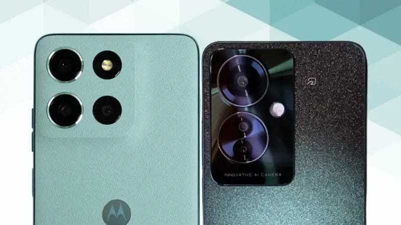 moto g66 5GとOPPO Reno11 Aの比較 カメラデザイン