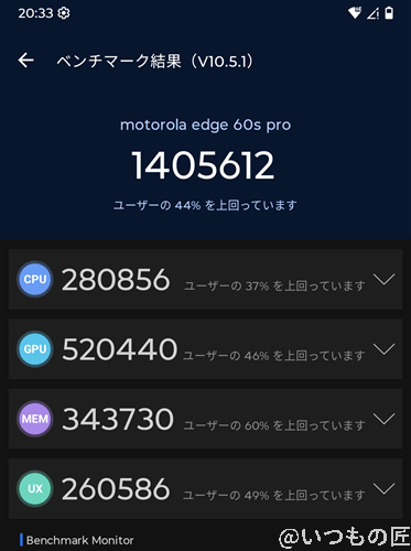 edge 60s pro ベンチマーク antutu antutu benchmark v10 計測結果 | モバイル比較レビュー.jp edge 60s pro ベンチマーク Antutu AnTuTu Benchmark V10 計測結果