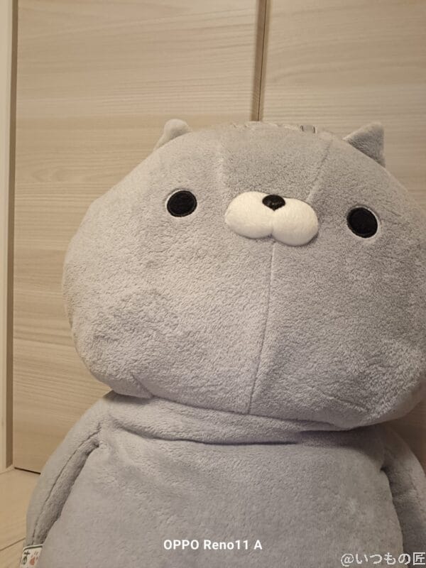 OPPO Reno13 A カメラ 室内のクマのぬいぐるみ