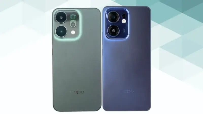 OPPO Reno14 5GとOPPO Reno13 Aの比較 背面デザイン
