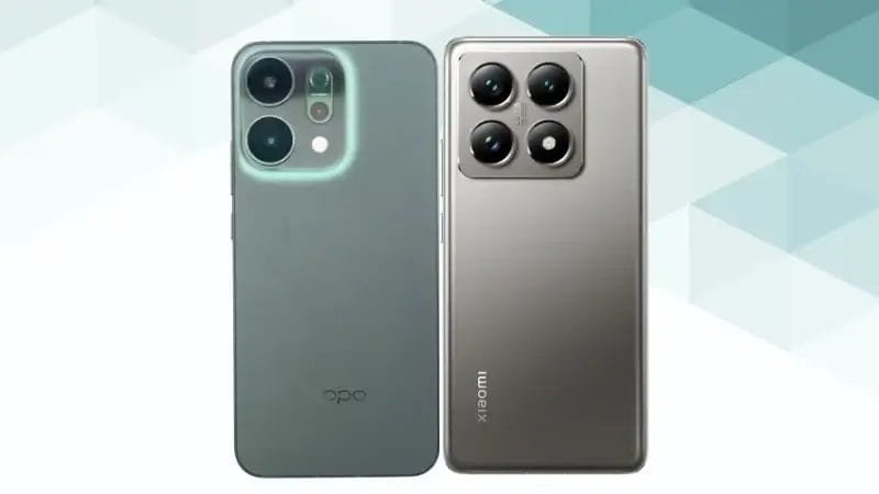 OPPO Reno14 5GとXiaomi 14Tの比較 背面デザイン
