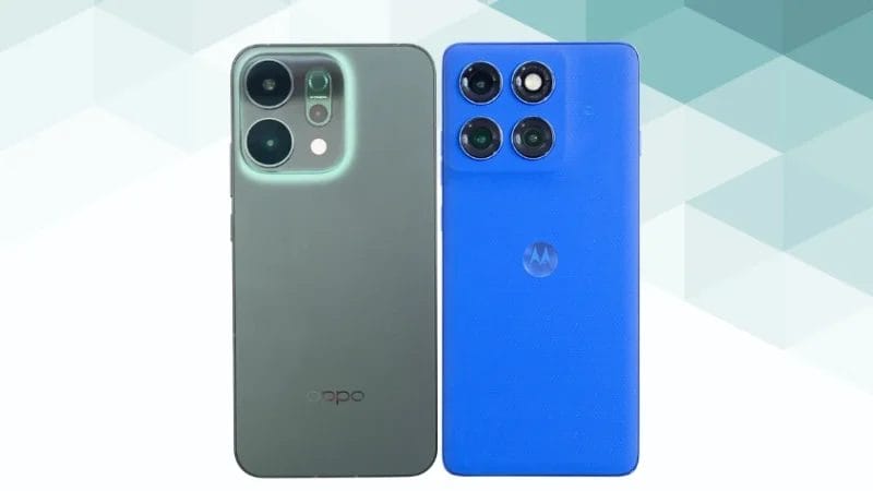 oppo reno14 5gとmotorola edge 60 proの比較 背面デザイン イメージ画像 | モバイル比較レビュー.jp OPPO Reno14 5Gとmotorola edge 60 proの比較 背面デザイン