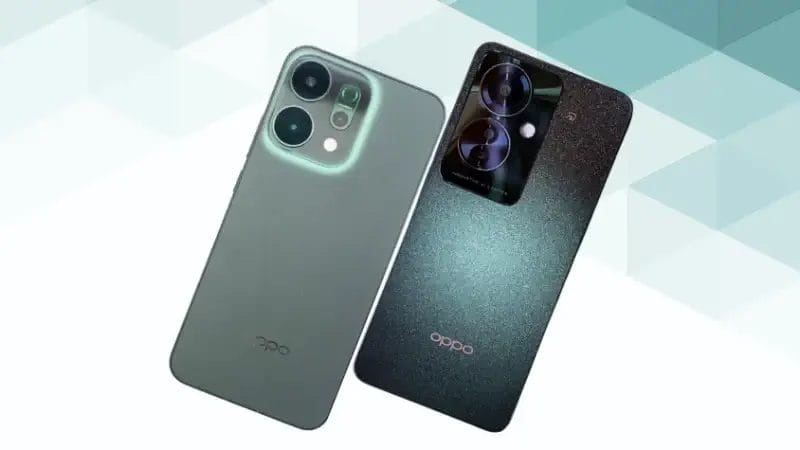 OPPO Reno14 5GとOPPO Reno11 Aの比較 背面デザイン イメージ画像