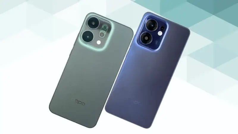 OPPO Reno14 5GとOPPO Reno13 Aの比較 背面デザイン