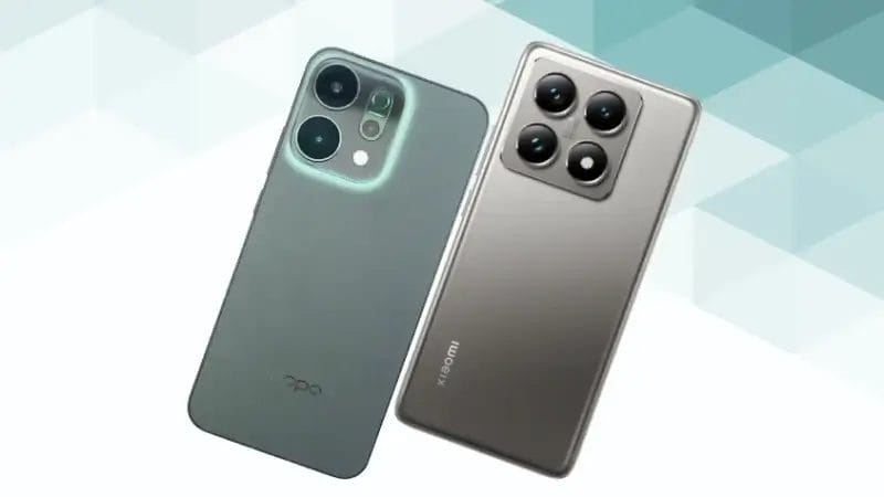OPPO Reno14 5GとXiaomi 14Tの比較 背面デザイン
