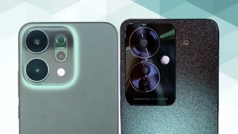 oppo reno14 5gとoppo reno11 aの比較 カメラデザイン イメージ画像 | モバイル比較レビュー.jp OPPO Reno14 5GとOPPO Reno11 Aの比較 カメラデザイン