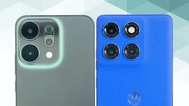 OPPO Reno14 5Gとmotorola edge 60 proの比較 カメラデザイン
