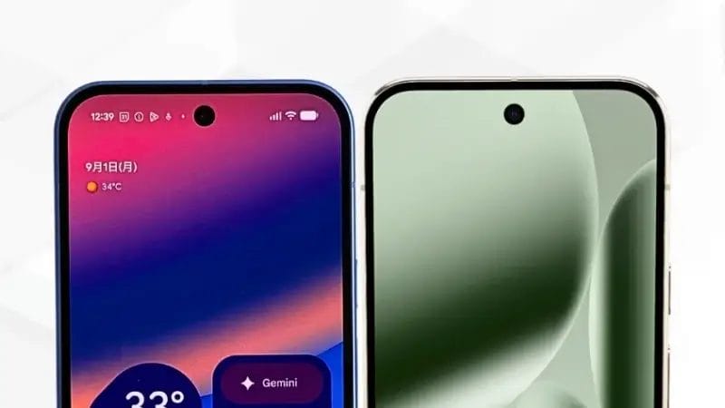 google pixel 10とgoogle pixel 10 proの比較 正面デザイン イメージ画像 | モバイル比較レビュー.jp Google Pixel 10とGoogle Pixel 10 Proの比較 正面デザイン