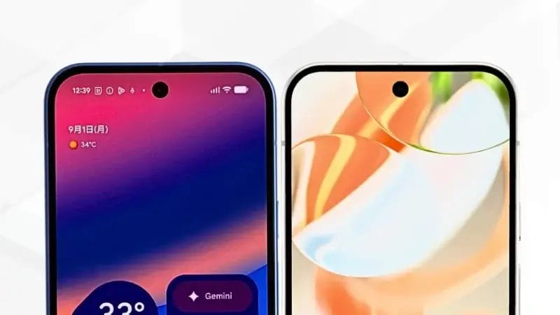 Google Pixel 10とGoogle Pixel 9 Proの比較 正面デザイン