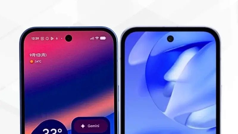 google pixel 10とgoogle pixel 9aの比較 正面デザイン イメージ画像 | モバイル比較レビュー.jp Google Pixel 10とGoogle Pixel 9aの比較 正面デザイン