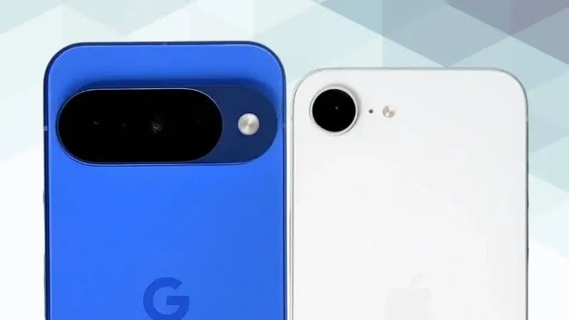 Google Pixel 10とiPhone16eの比較 カメラデザイン イメージ画像