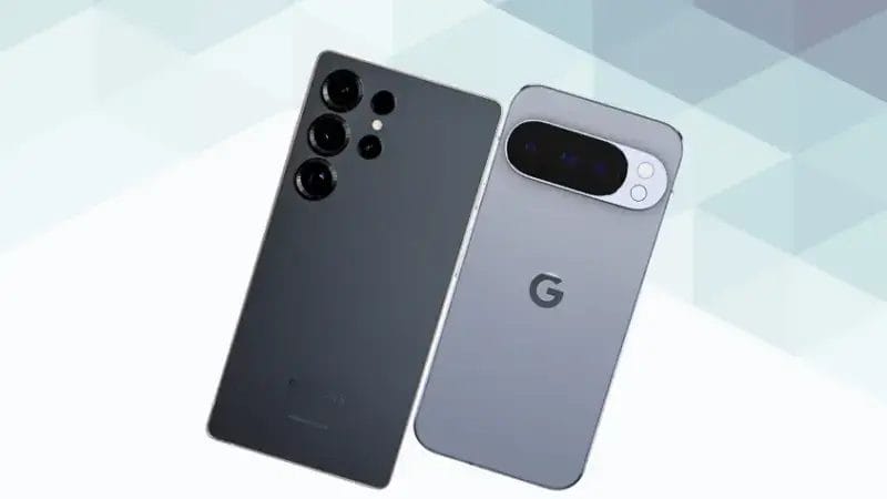 2-galaxy-s25-ultra-vs-google-pixel-10-pro-tilt | モバイル比較レビュー.jp Galaxy S25 UltraとGoogle Pixel 10 Proを比較 背面デザイン