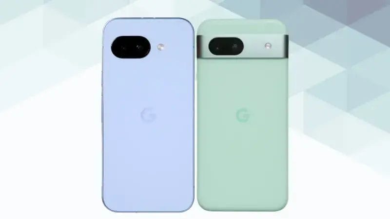 Google Pixel 9aとGoogle Pixel 8aの比較 比較 背面デザイン