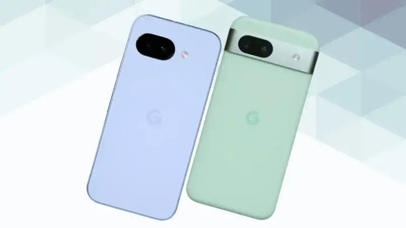 Google Pixel 9aとGoogle Pixel 8aの比較 比較 背面デザイン 斜め