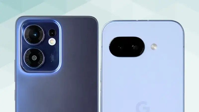 OPPO Reno13 AとGoogle Pixel 9aの比較 カメラデザイン