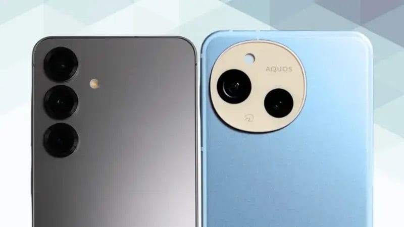 Galaxy S25とAQUOS sense9の比較 カメラデザイン イメージ画像