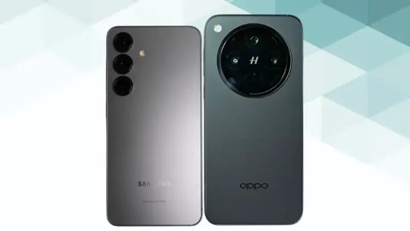 Galaxy S25とOPPO Find X8の比較 比較 背面デザイン
