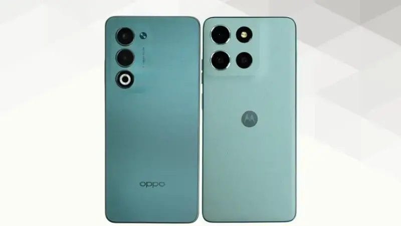 OPPO A5 5Gとmoto g66 5Gの比較 背面デザイン