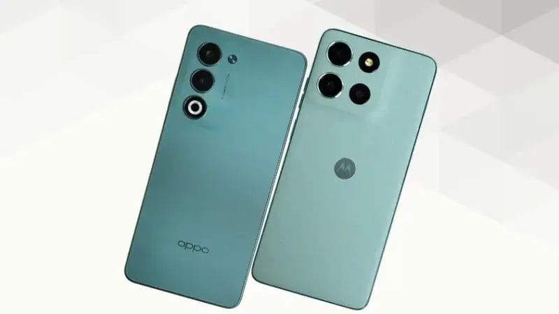 OPPO A5 5Gとmoto g66 5Gの比較 背面デザイン