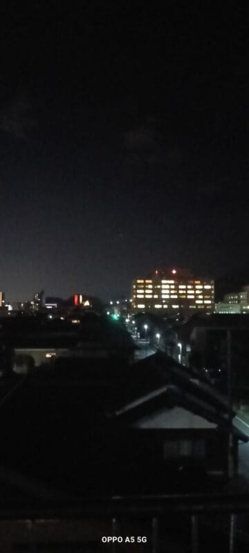 OPPO A5 5G カメラ OPPO A5 5G カメラで撮影した夜景写真