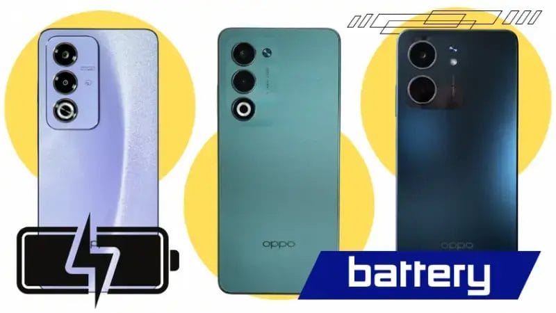 OPPO A3 5GとA5 5G、A5xのバッテリー性能を比較
