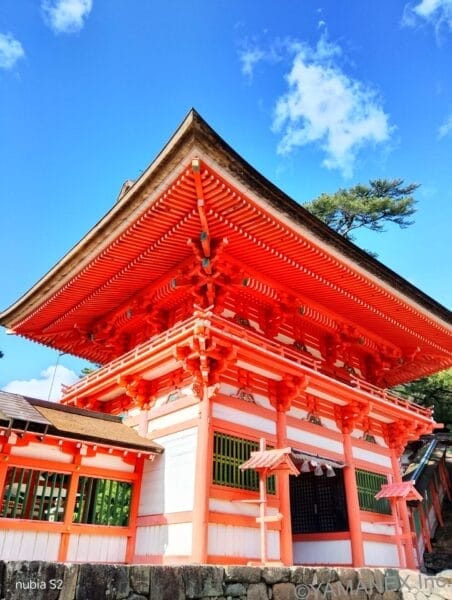 nubia S2 カメラ 赤い神社