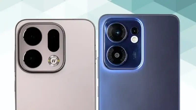 oppo find x9とoppo reno13 aの比較 カメラデザイン イメージ画像 | モバイル比較レビュー.jp OPPO Find X9とOPPO Reno13 Aの比較 カメラデザイン